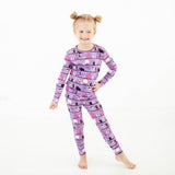 A Drop Of Magic Two Piece Pajamas Set - Purple