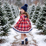 Rudolph’s Plaid Graceful Ruffle Dress