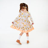 Garden Gingham Long Sleeve Whimsy Dress and Shorts