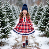 Rudolph’s Plaid Graceful Ruffle Dress