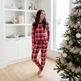 Rudolph’s Plaid Women's Long Sleeve Loungewear