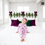 Sleigh All Day Convertible Footie - Sugarplum Sky