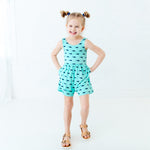 Fish and Ships Shorts Leggy Romper