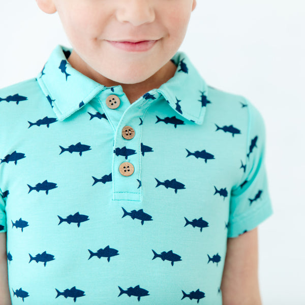 Sharks Polo Shirt And Short Set - DROPS APRIL 10TH