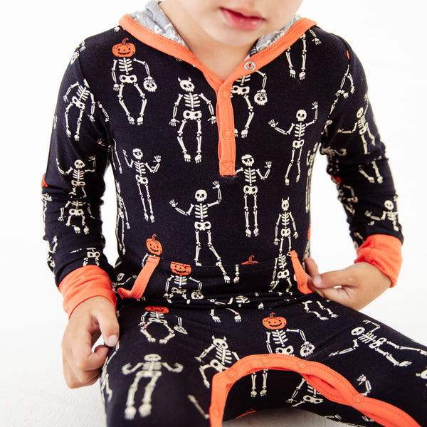 Skeleton Crew Hooded Romper