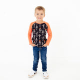 Long Sleeve Raglan Shirt Set: Halloween Duo