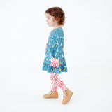 Treetops Glisten Ruffle Tunic and Pants Set