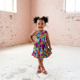 Prism Pop Little Bow Bodysuit Twirler Dress