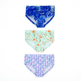 3 Pack Girl's Brief Underwear - Starflower Trio