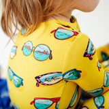 Summer Yellow Bamboo Convertible Footie 