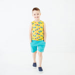 Shades Of Summer Basic Tank And Short Set