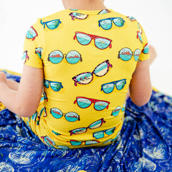 Shades Of Summer Short Sleeve And Shorts Two Piece Pajamas Set