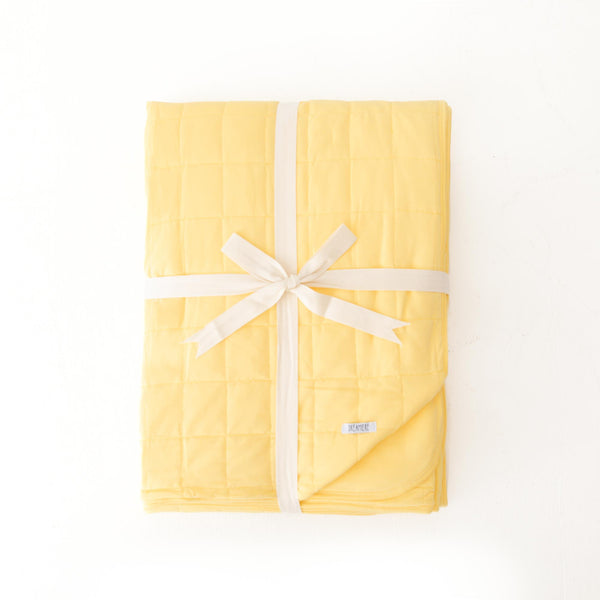 Sunshine Quilted Adult Bamboo Blanket - Two Layer