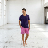 The Palm Life Men's Sleep Shorts and Tee