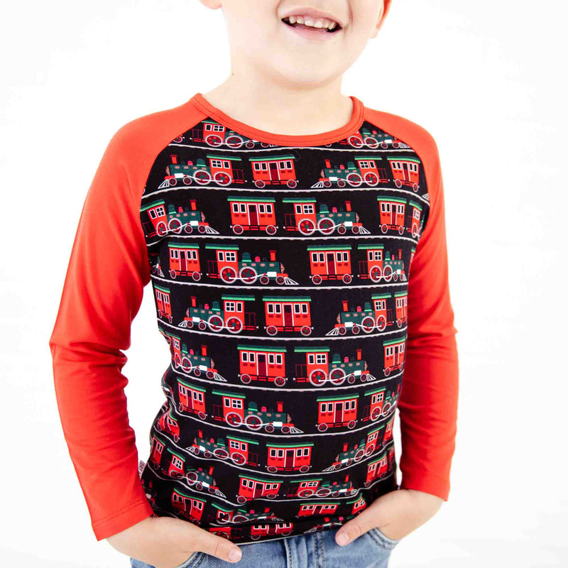 Long Sleeve Raglan Shirt Set: Holiday Cookies Duo