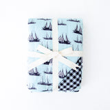 Seas The Day Quilted Children's Bamboo Blanket