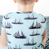 Seas The Day Short Sleeve And Shorts Two Piece Pajamas Set