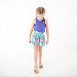 High Tie-Dye Tank Top And Butterfly Short Set