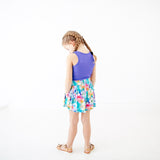 High Tie-Dye Tank Top And Butterfly Short Set