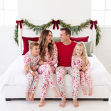 We Believe Two Piece Pajamas Set - Frosty Pink