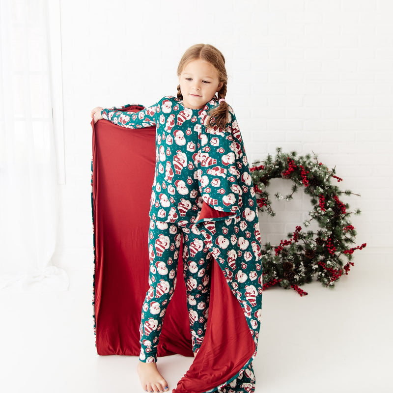 We Believe Quilted Children's Bamboo Blanket - Jolly Green
