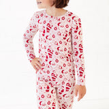 We Believe Two Piece Pajamas Set - Frosty Pink