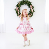 All Spruced Up Ruffle Pocket Twirler and Shorts Set - Pink