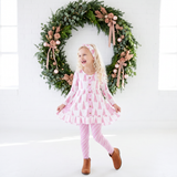 All Spruced Up Ruffle Tunic and Pants Set - Pink