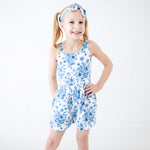 Something Blue Shorts Leggy Romper