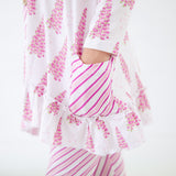 All Spruced Up Ruffle Tunic and Pants Set - Pink