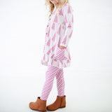 All Spruced Up Ruffle Tunic and Pants Set - Pink