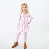 All Spruced Up Ruffle Tunic and Pants Set - Pink