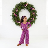 Winterberry Wonderland Leggy Romper - Sugar Plum