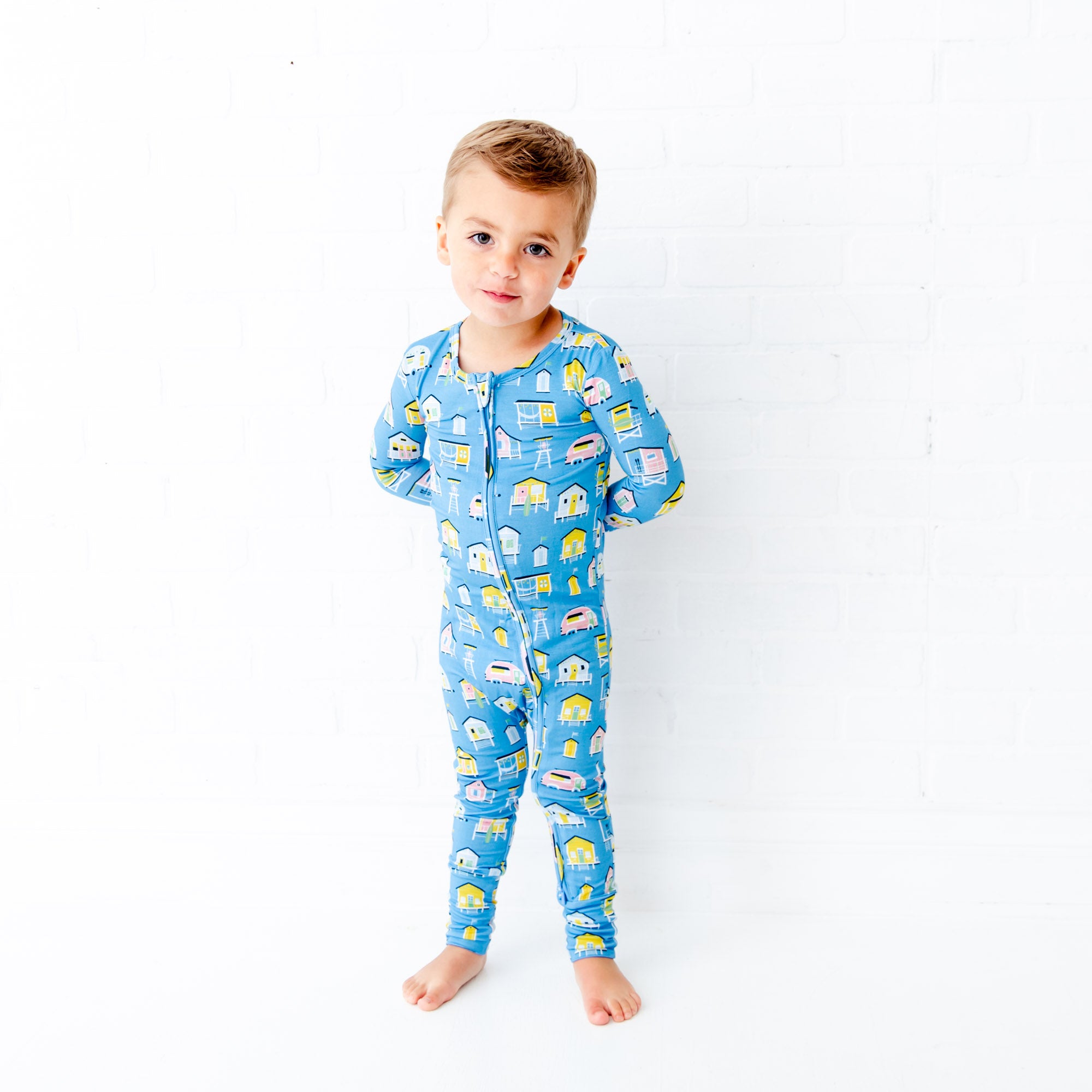 Gone Coastal Kids Bamboo Footie Pajamas | Dreamiere