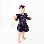 Dream In Color Long Sleeve Ruffle Romper