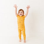 Bumble and Kind Short Sleeve Two Piece Pajamas Set