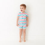 Land Of The Freeze Short Sleeve and Shorts Two Piece Pajamas Set