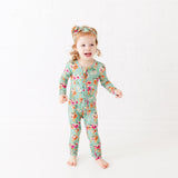 Flower Child Ruffle Convertible Footie