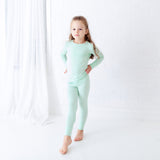 Frosted Mint Two Piece Pajamas Set