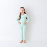 Frosted Mint Two Piece Pajamas Set
