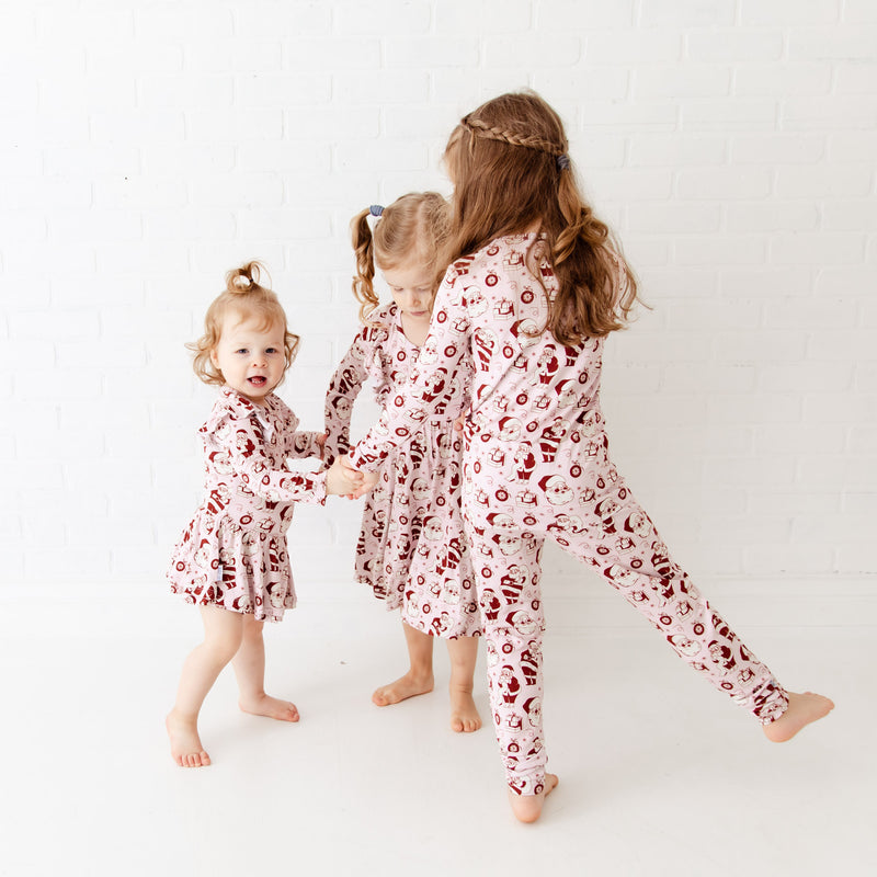 We Believe Two Piece Pajamas Set - Frosty Pink
