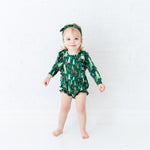 Pining Fir You Long Sleeve Bubble Romper