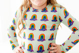 Slumber Over The Rainbow Two Piece Pajamas Set