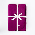 Mulberry Quilted Adult Bamboo Blanket - Three Layer