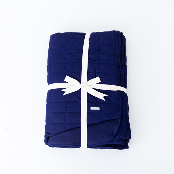 Midnight Quilted Adult Bamboo Blanket - Three Layer