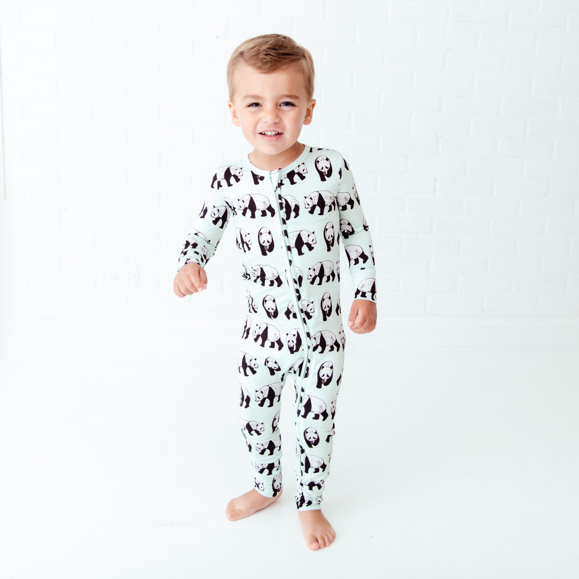 Pandamonium Kids Bamboo Footie Pajamas | Dreamiere