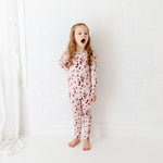 We Believe Two Piece Pajamas Set - Frosty Pink