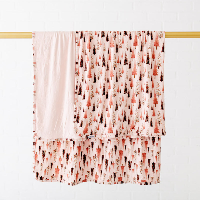 Blushing Fir You Reversible Blanket