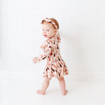 Blushing Fir You Long Sleeve Ruffle Romper