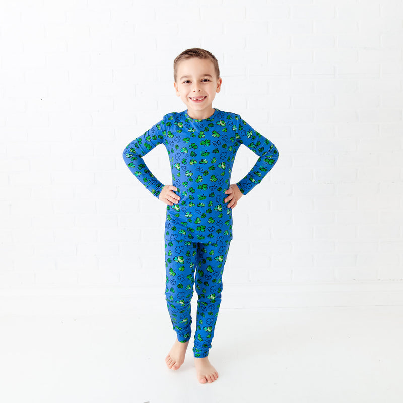 Shamrock and Roll Two Piece Pajamas Set